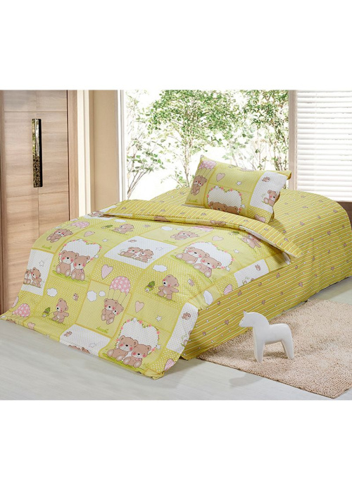 Детские КПБ из набивной бязи с рисунком